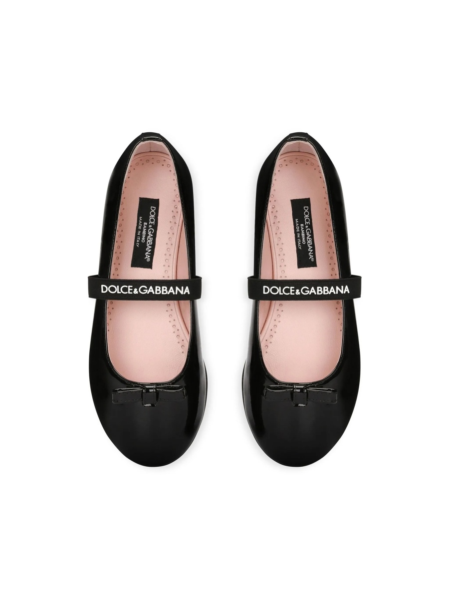Balerini Dolce &amp; Gabbana albastri din piele - Img 4