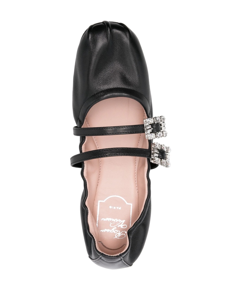 Balerini Roger Vivier negri din piele - Img 4