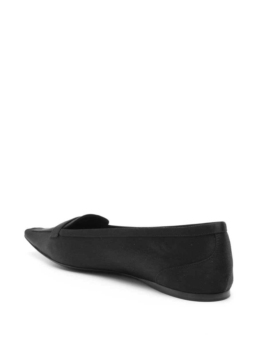 Balerini Saint Laurent negri din material textil - Img 3