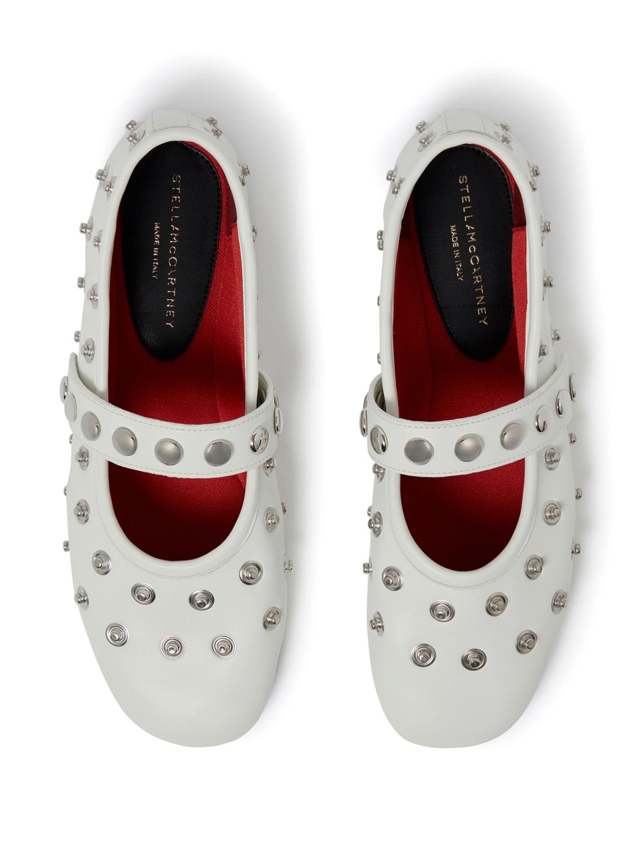 Balerini Stella McCartney albi din poliuretan - Img 4
