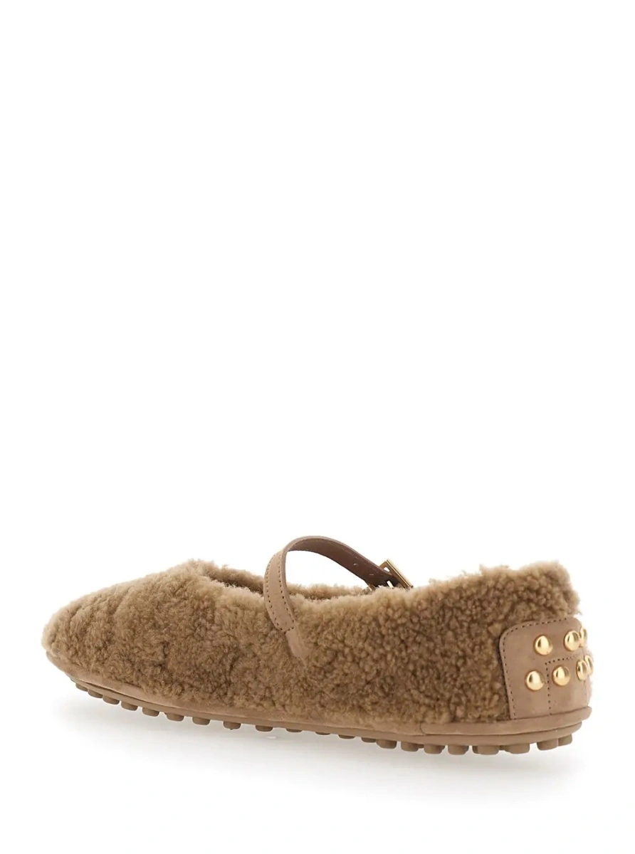 Balerini TOD'S bej din blana - Img 3