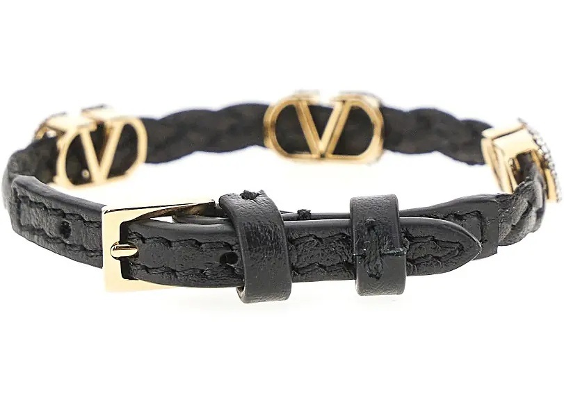Bijuterii 'VLogo Signature' leather bracelet - Img 2
