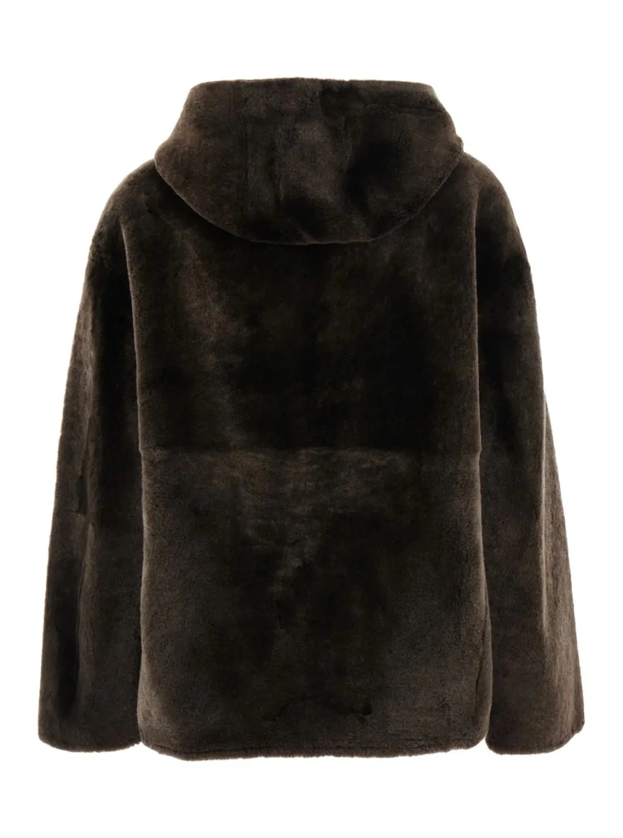 Blana YVES SALOMON maro din shearling - Img 2