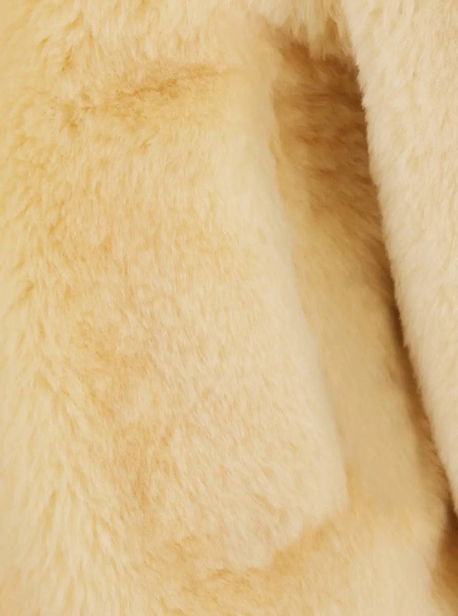 Blanuri TEDDY STRAIGHT SHEARLING BLOUSON LEATHER DETAILS - Img 3