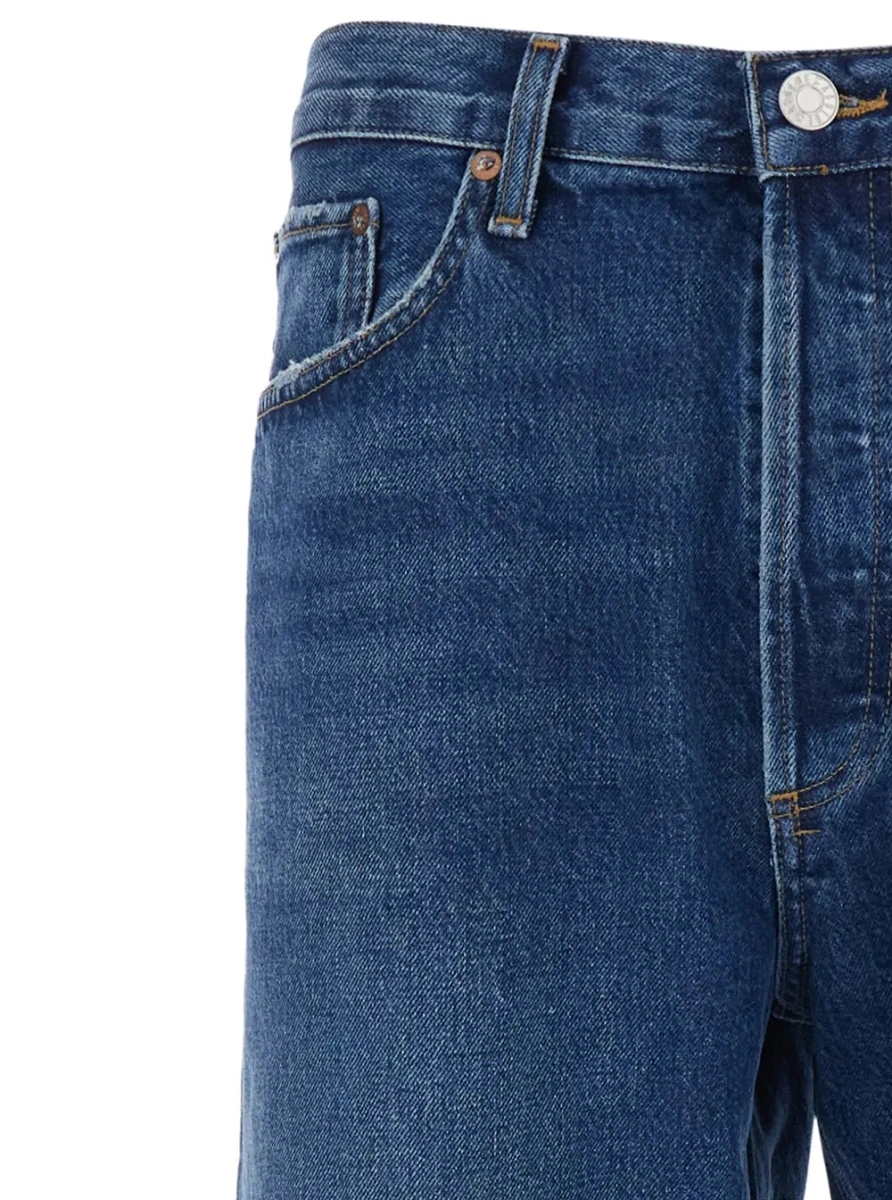 Blugi AGOLDE albastri din denim '90' - Img 3