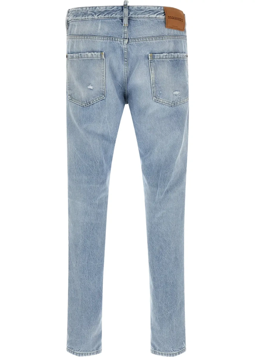 Blugi Belt-loop ripped Jeans - Img 4