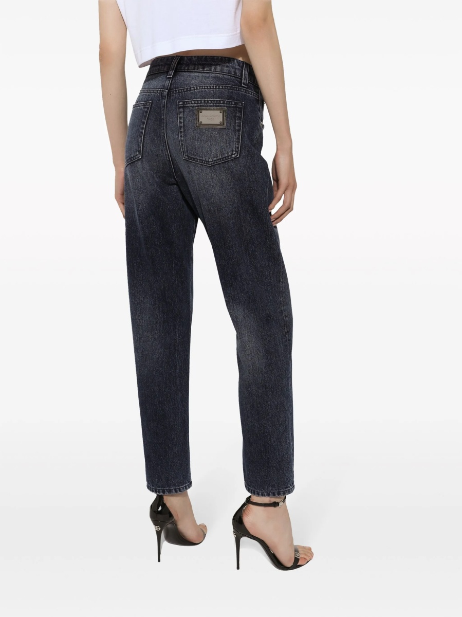 Blugi boyfriend Dolce &amp; Gabbana negri - Img 5