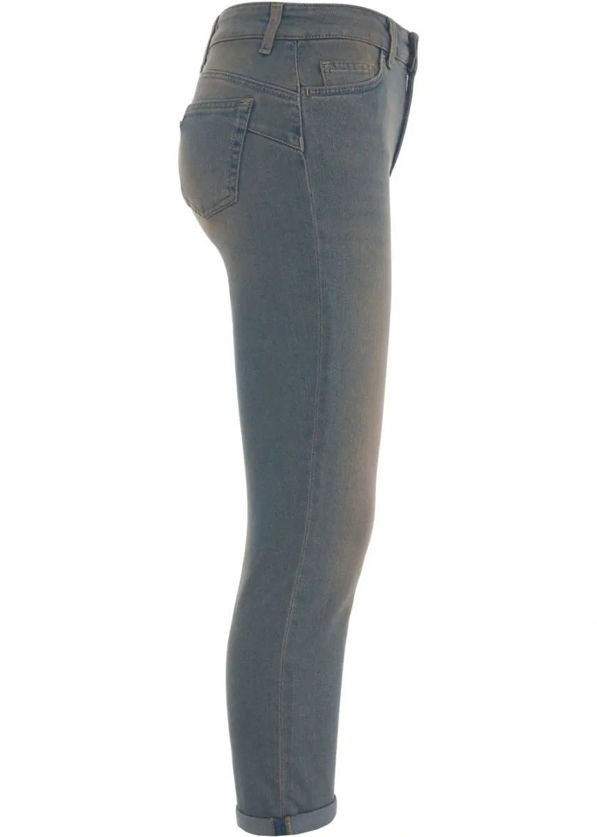 Blugi boyfriend Liu Jo Blue Denim albastri - Img 3