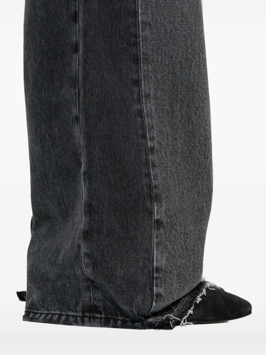 Blugi boyfriend Stella McCartney negri din bumbac - Img 5