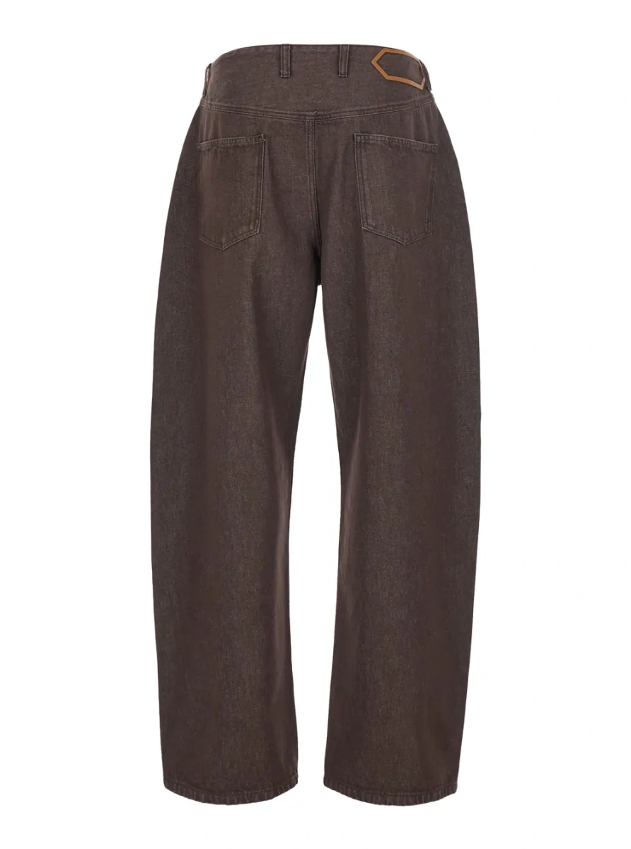 Blugi Brown Jeans with Five-Pocket Design in Denim - Img 2