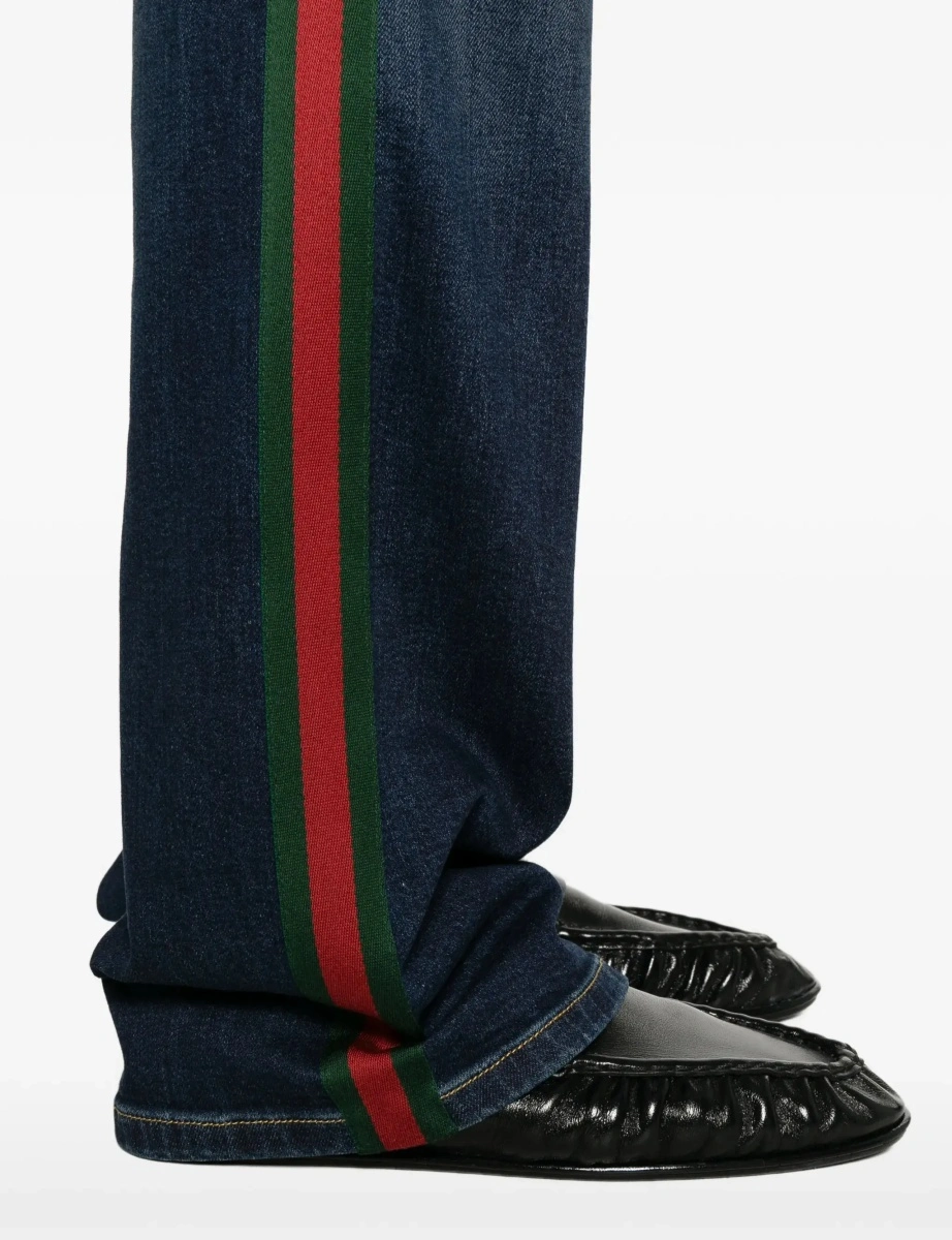 Blugi Cotton Jeans with Web stripe - Img 7