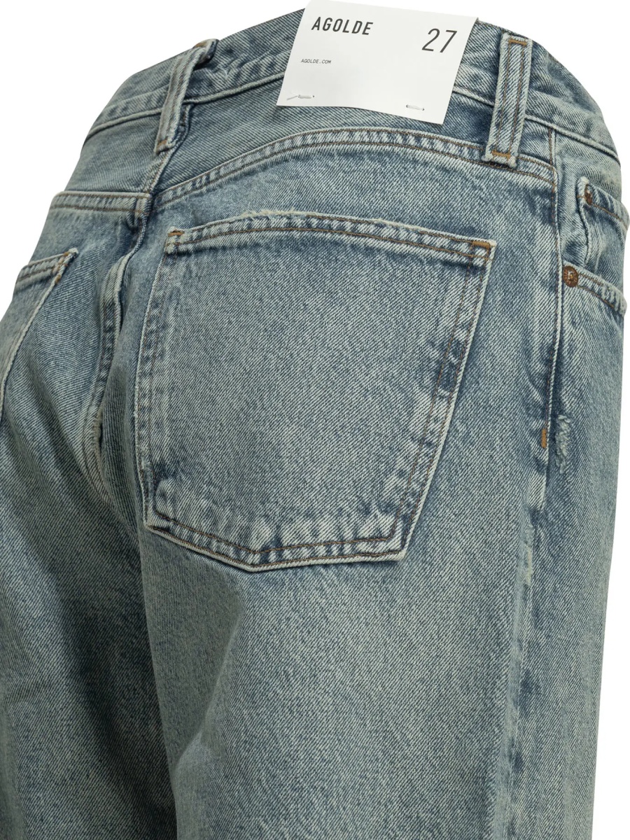 Blugi "Criss Cross" wide leg jeans - Img 4