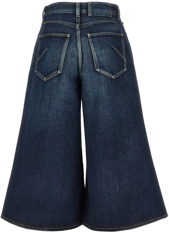 Blugi Denim palazzo shorts - Img 3