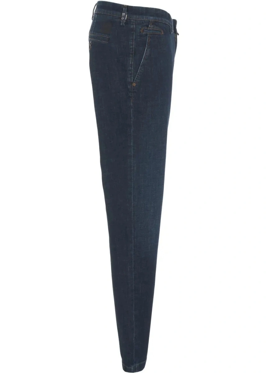 Blugi drepti Jacob Cohen albastri din denim 'Scott' - Img 3
