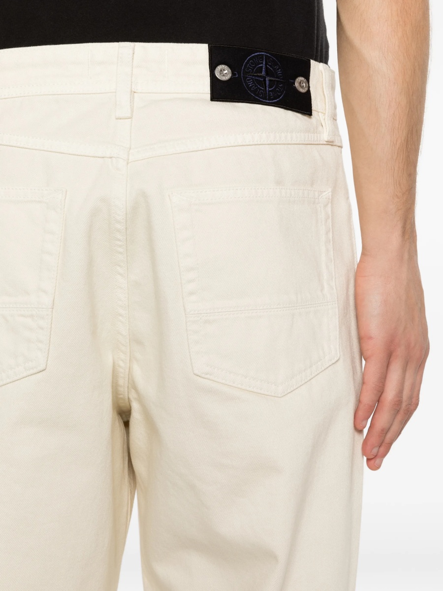 Blugi drepti Stone Island neutri - Img 5