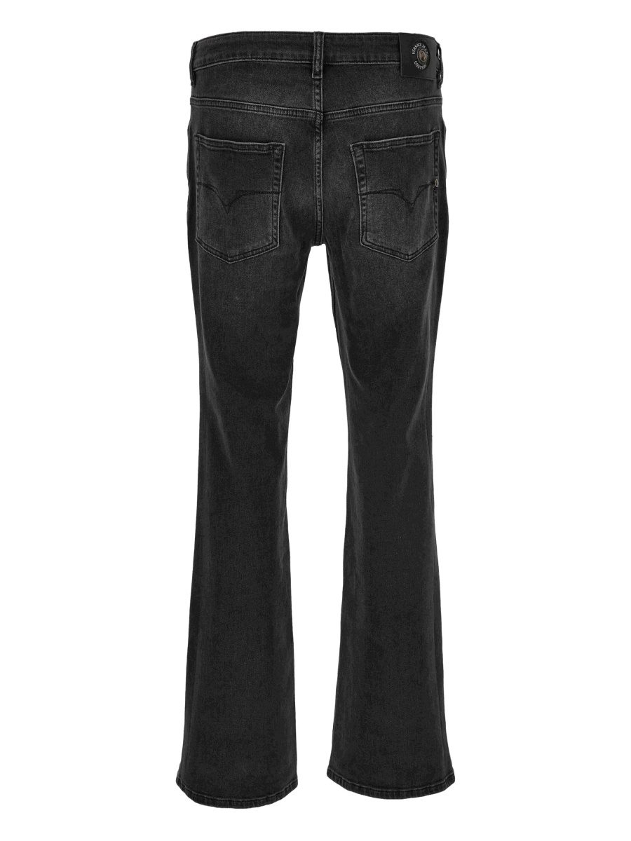 Blugi drepti Versace Jeans Couture negri - Img 2