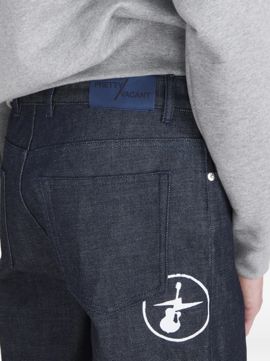 Blugi evazati A.P.C. albastri - Img 4