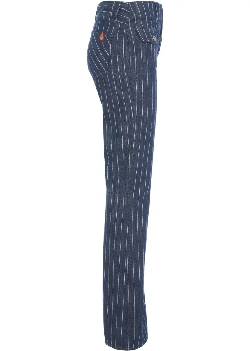 Blugi evazati Dondup din denim - Img 2