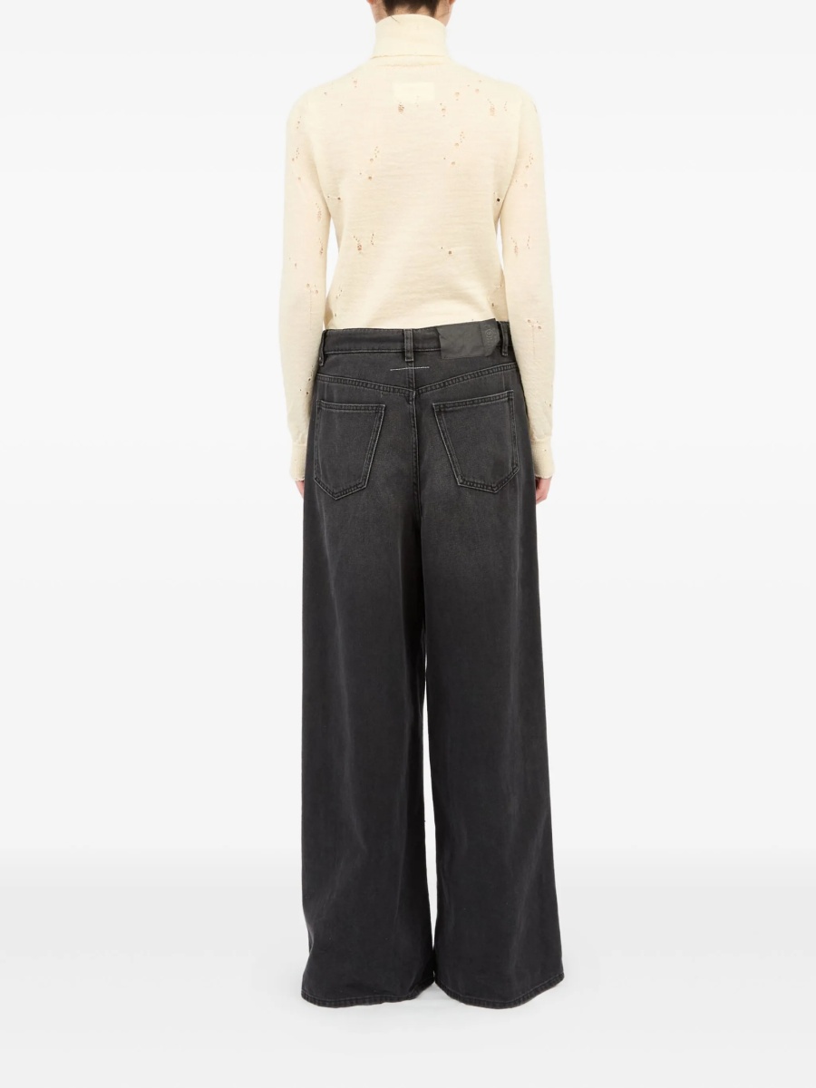 Blugi evazati MM6 Maison Margiela negri - Img 4