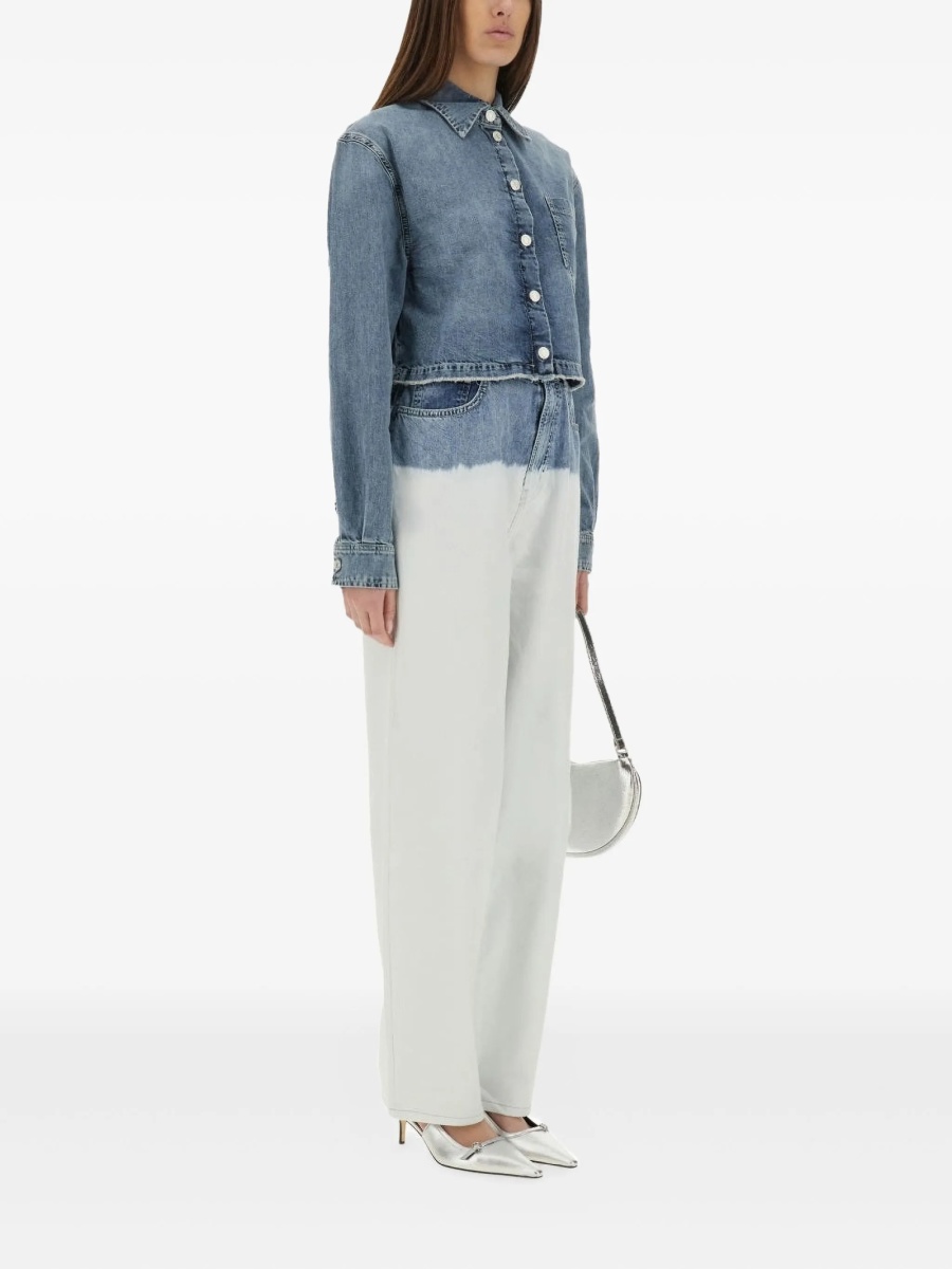 Blugi evazati MOSCHINO JEANS albi - Img 2