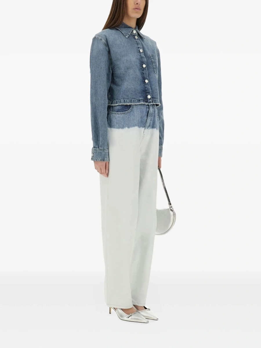 Blugi evazati MOSCHINO JEANS albi - Img 2