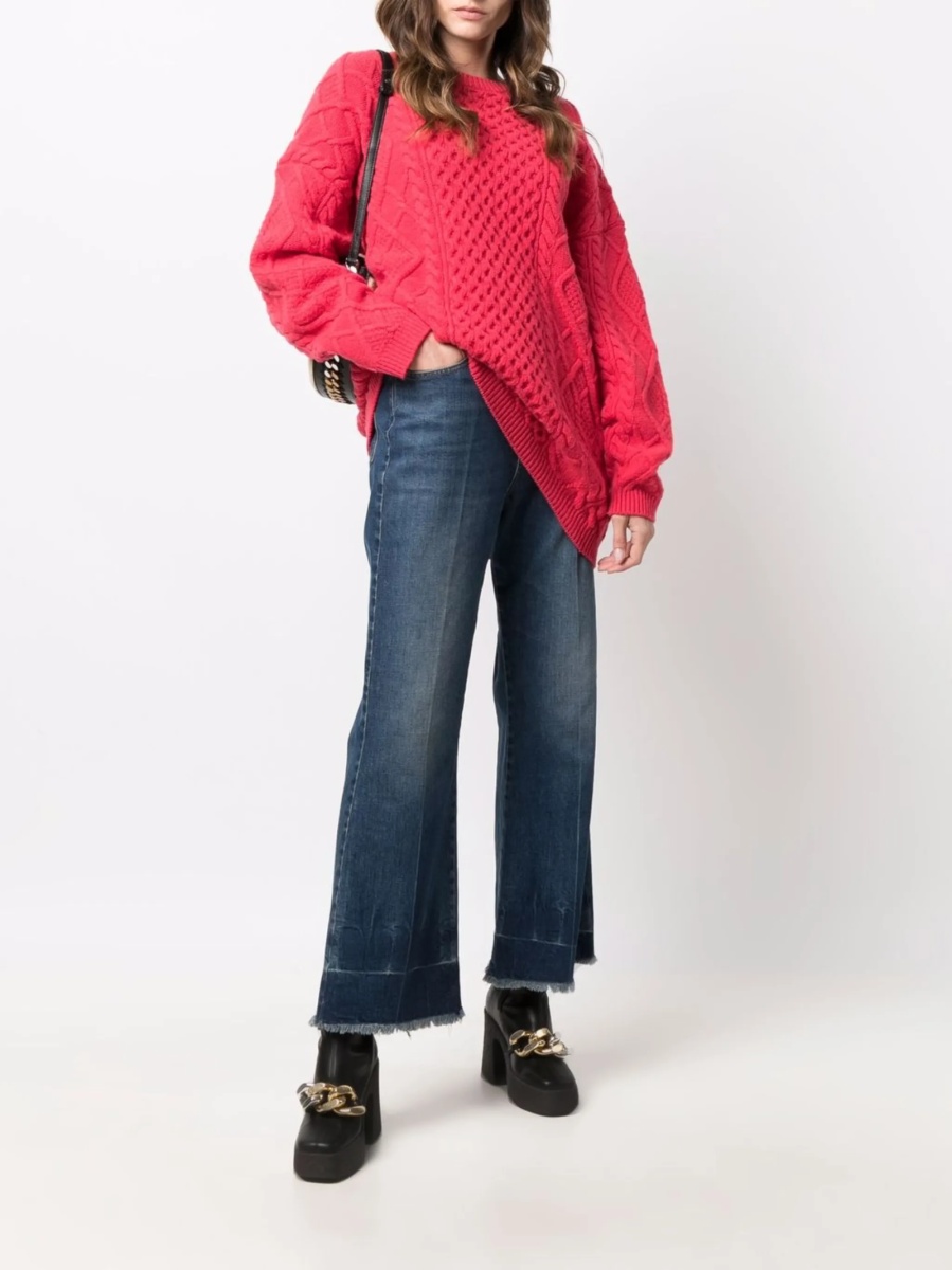 Blugi evazati Stella McCartney albastri - Img 2
