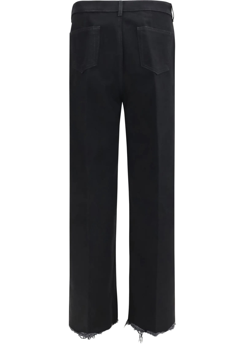 Blugi Frayed hem cotton Jeans - Img 2