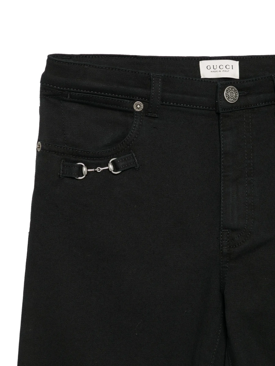 Blugi Gucci negri din denim - Img 5