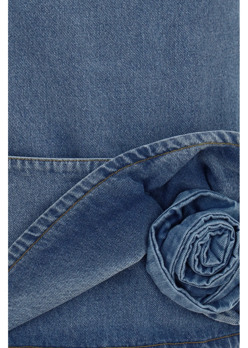 Blugi Halterneck denim mini Dress - Img 3