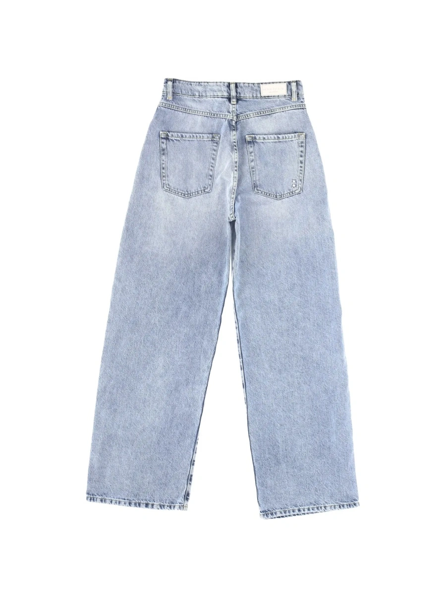 Blugi Icon Denim albastri din denim - Img 5