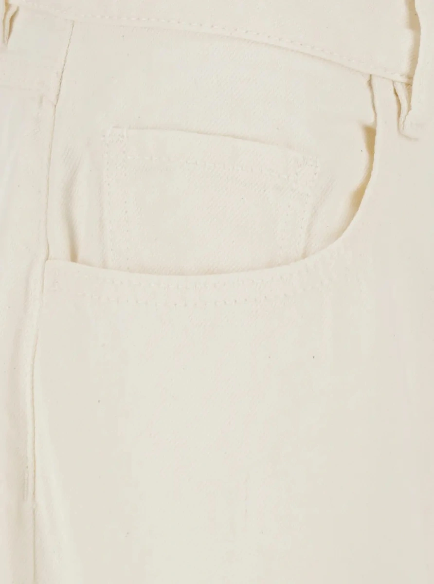 Blugi Icon Denim albi din denim - Img 3