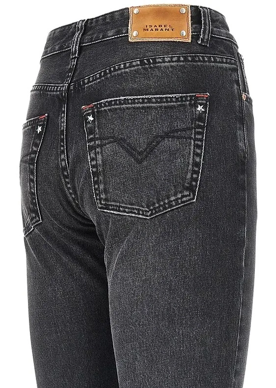 Blugi Isabel Marant din denim - Img 4