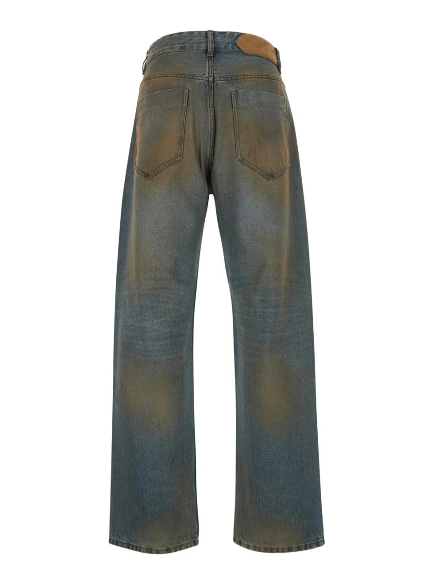 Blugi JACQUEMUS gri din denim - Img 2