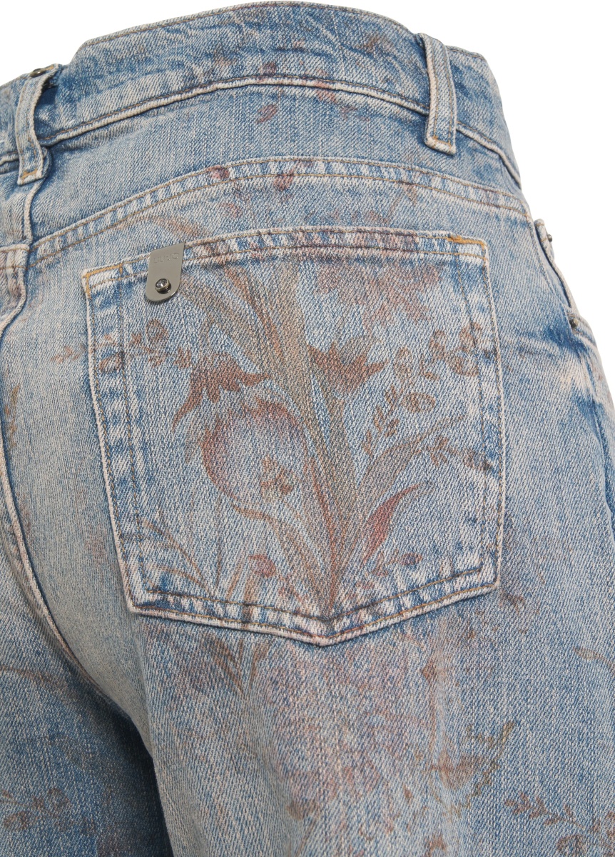 Blugi Jeans with floral print - Img 5