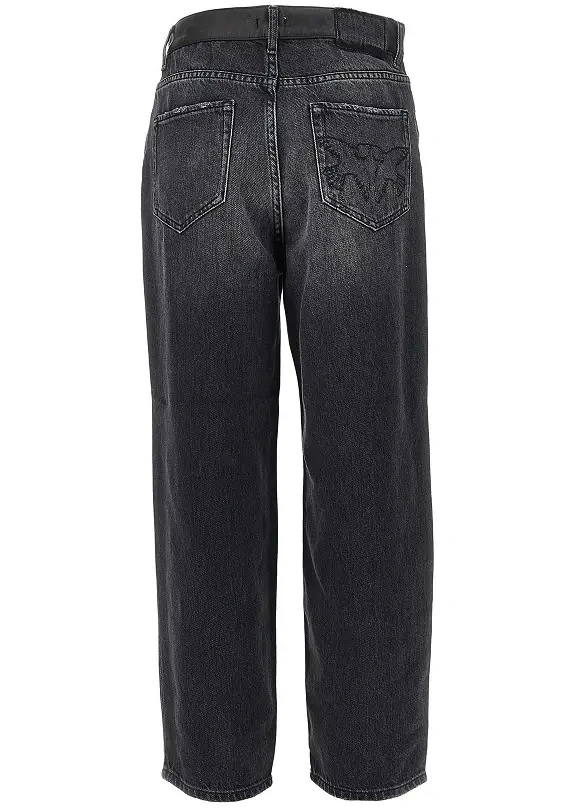 Blugi Pinko negri din denim - Img 3