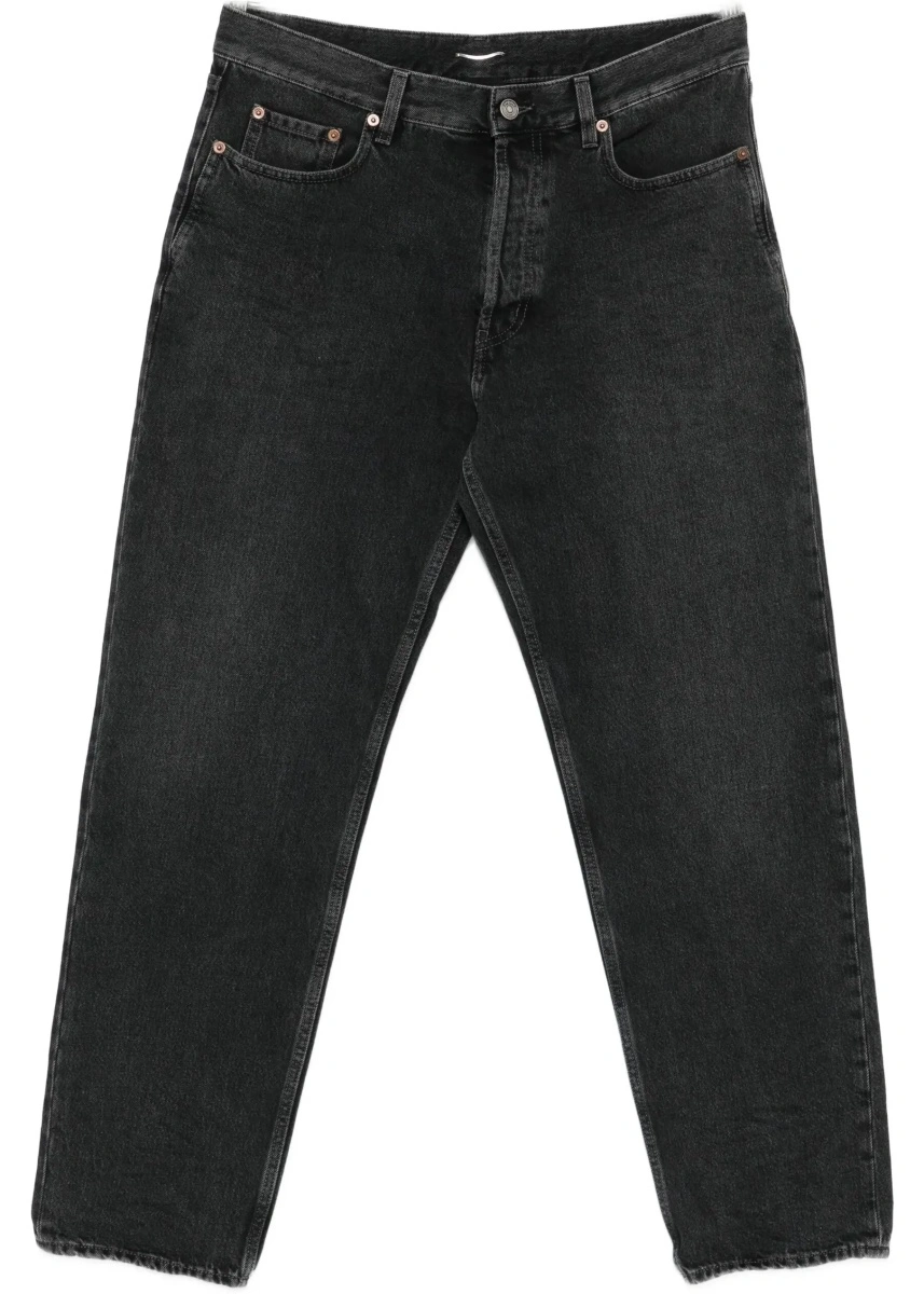 Blugi Saint Laurent negri din denim - Img 9