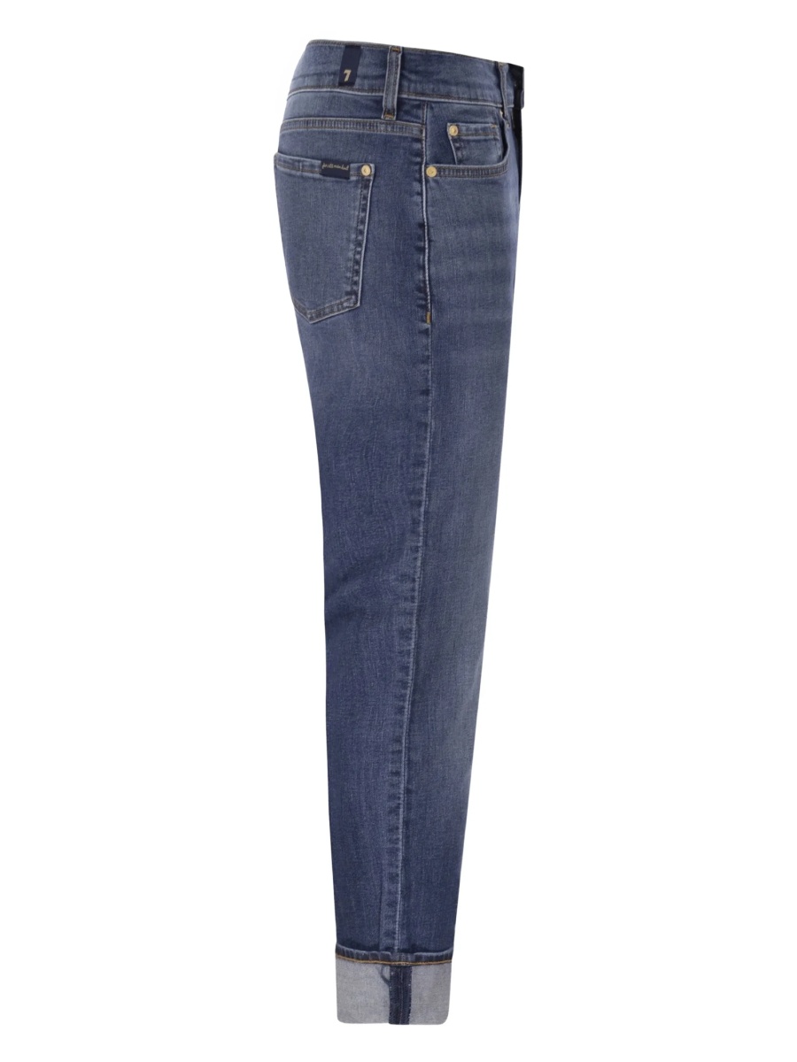 Blugi Skinny 7 For All Mankind albastri - Img 3