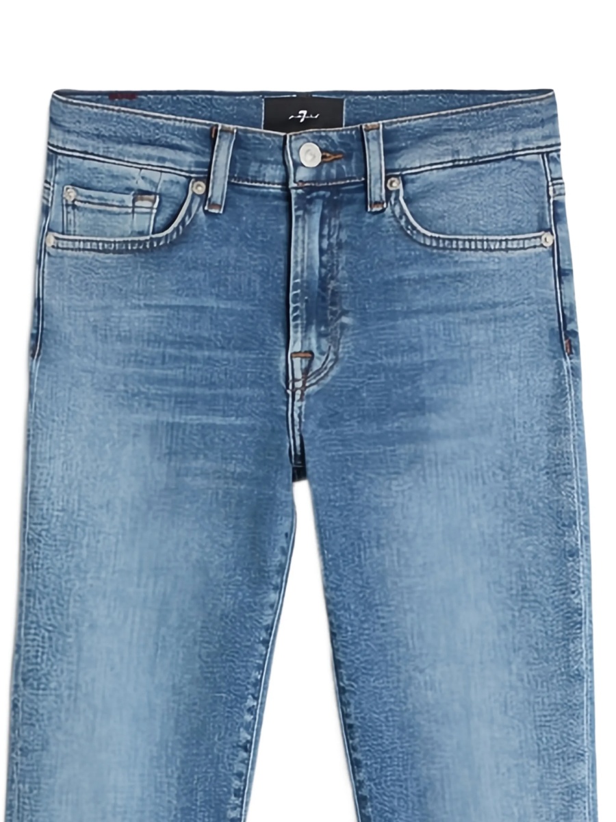 Blugi Skinny 7 For All Mankind albastri - Img 2