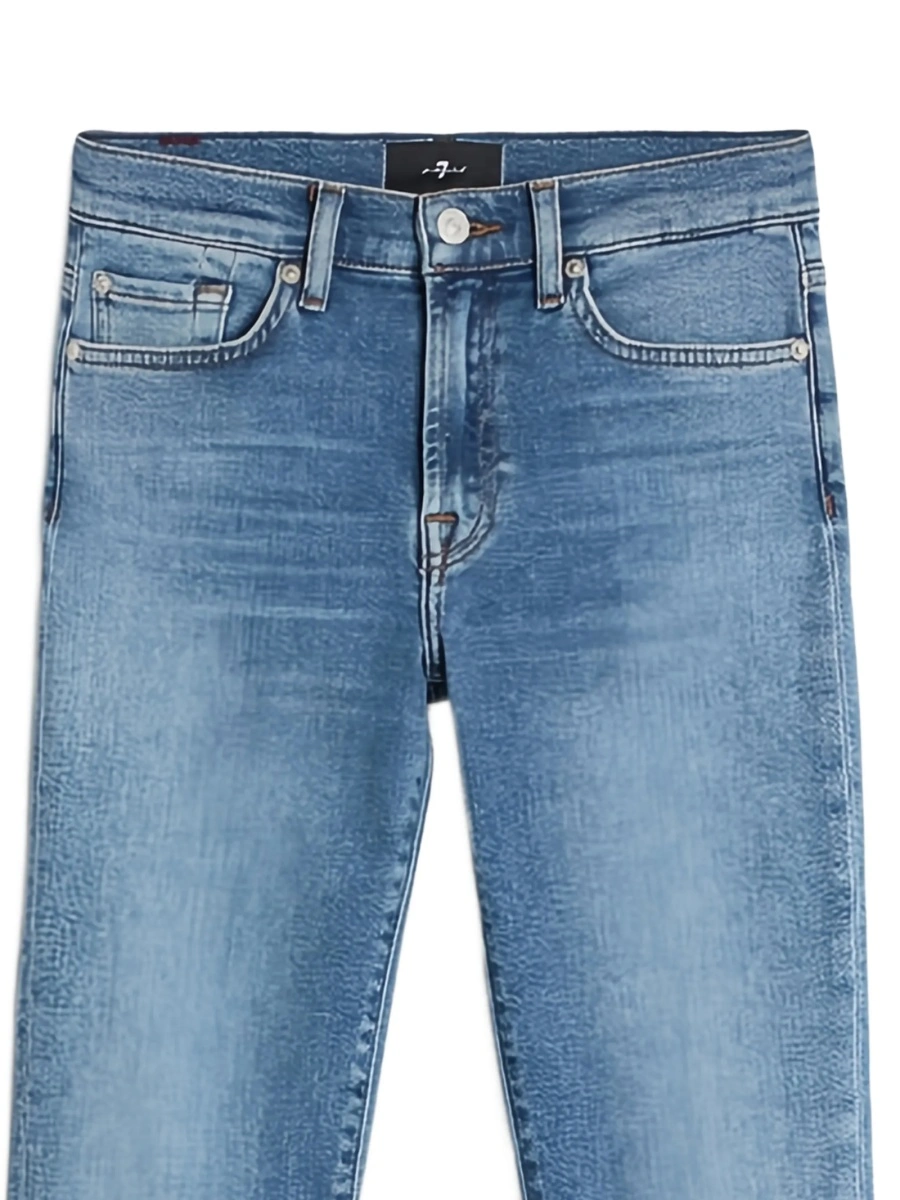Blugi Skinny 7 For All Mankind albastri - Img 2