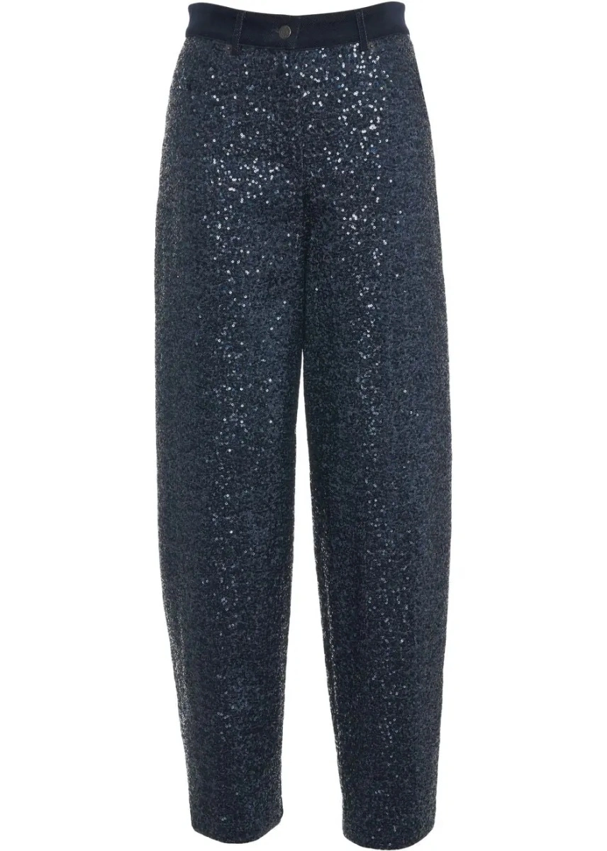 Blugi skinny 8PM albastri din denim - Img 2