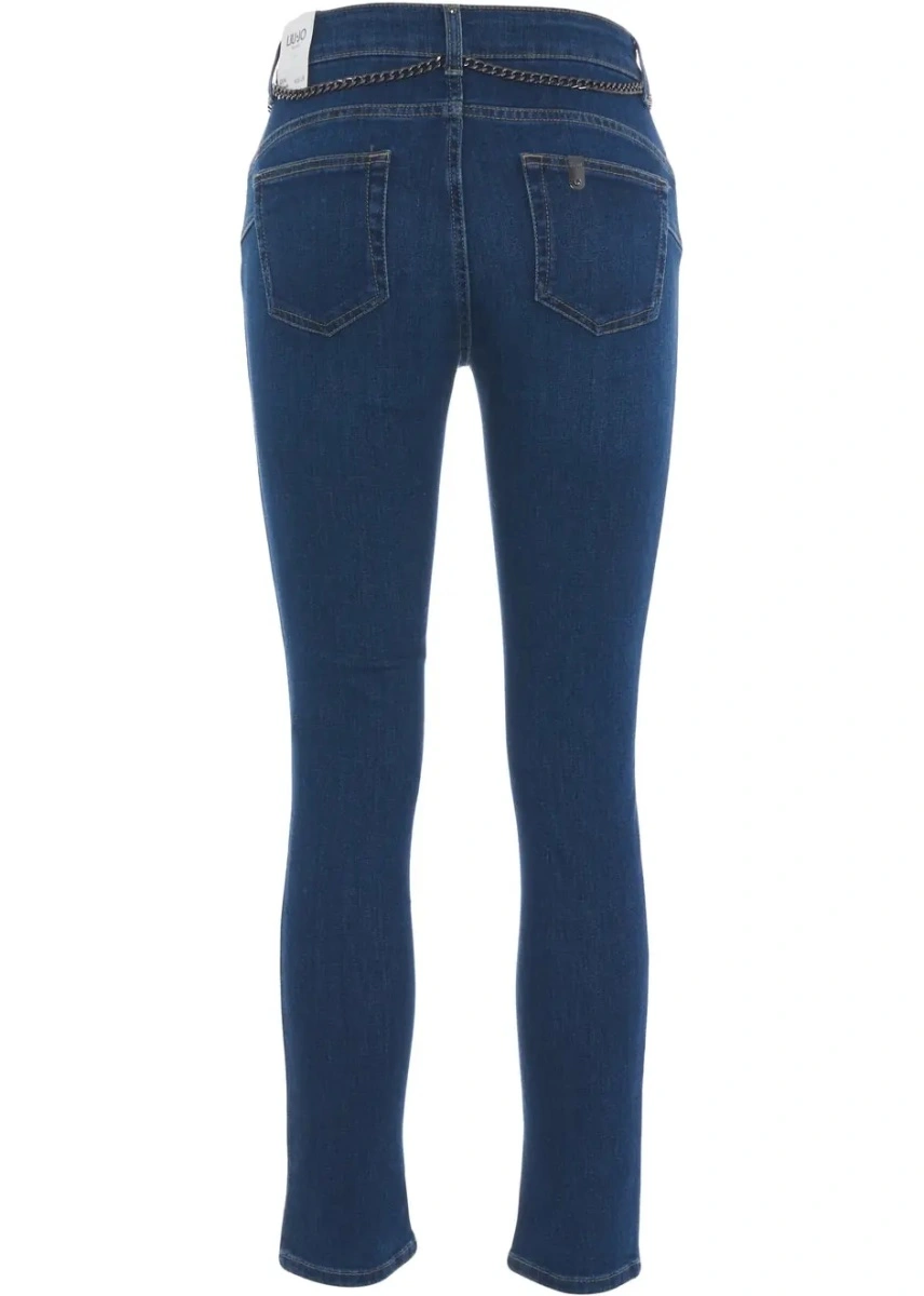 Blugi skinny Liu Jo Blue Denim albastri 'Ideal' - Img 4