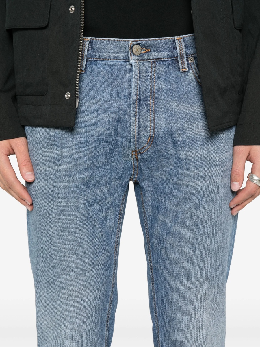 Blugi slim fit Dondup albastri - Img 5