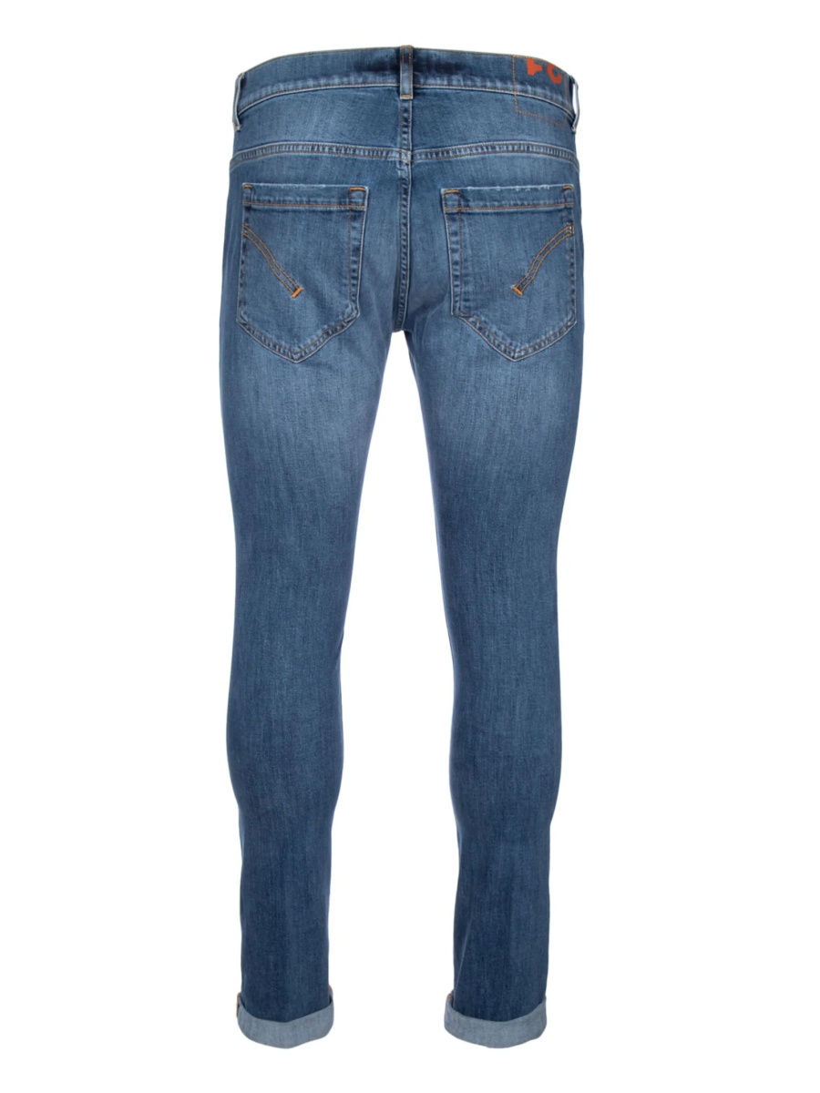 Blugi slim fit Dondup albastri - Img 2