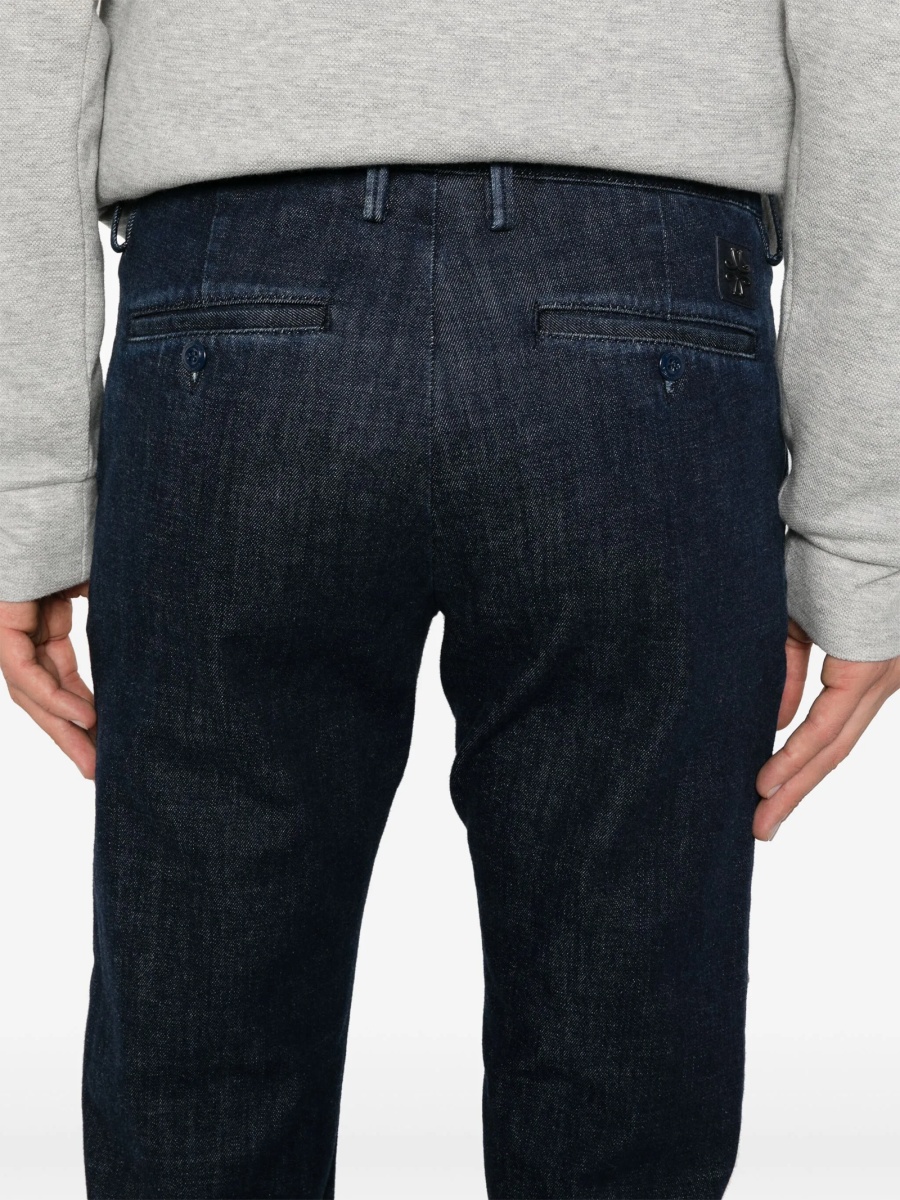 Blugi slim fit Jacob Cohen albastri - Img 5