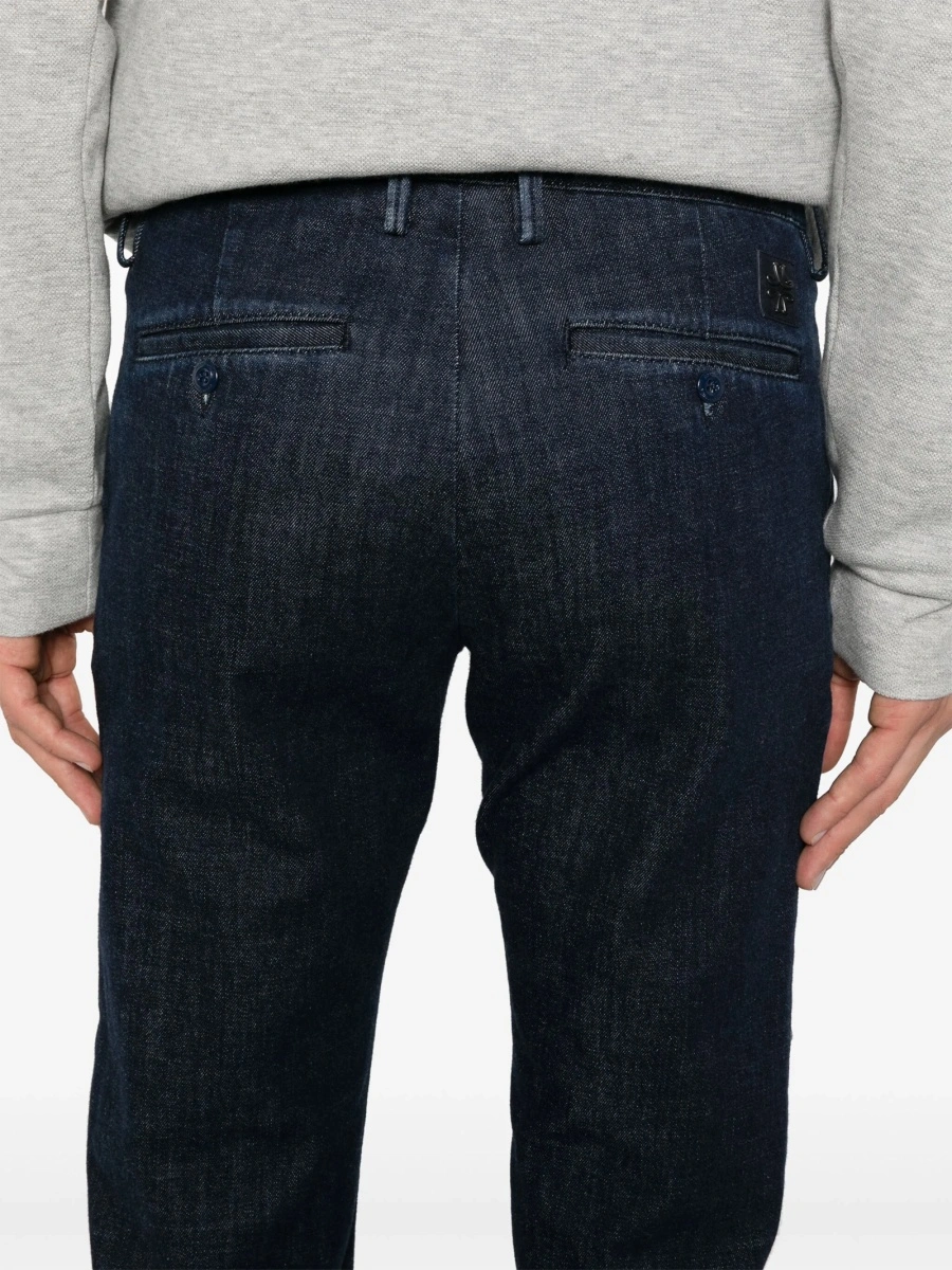 Blugi slim fit Jacob Cohen albastri - Img 5