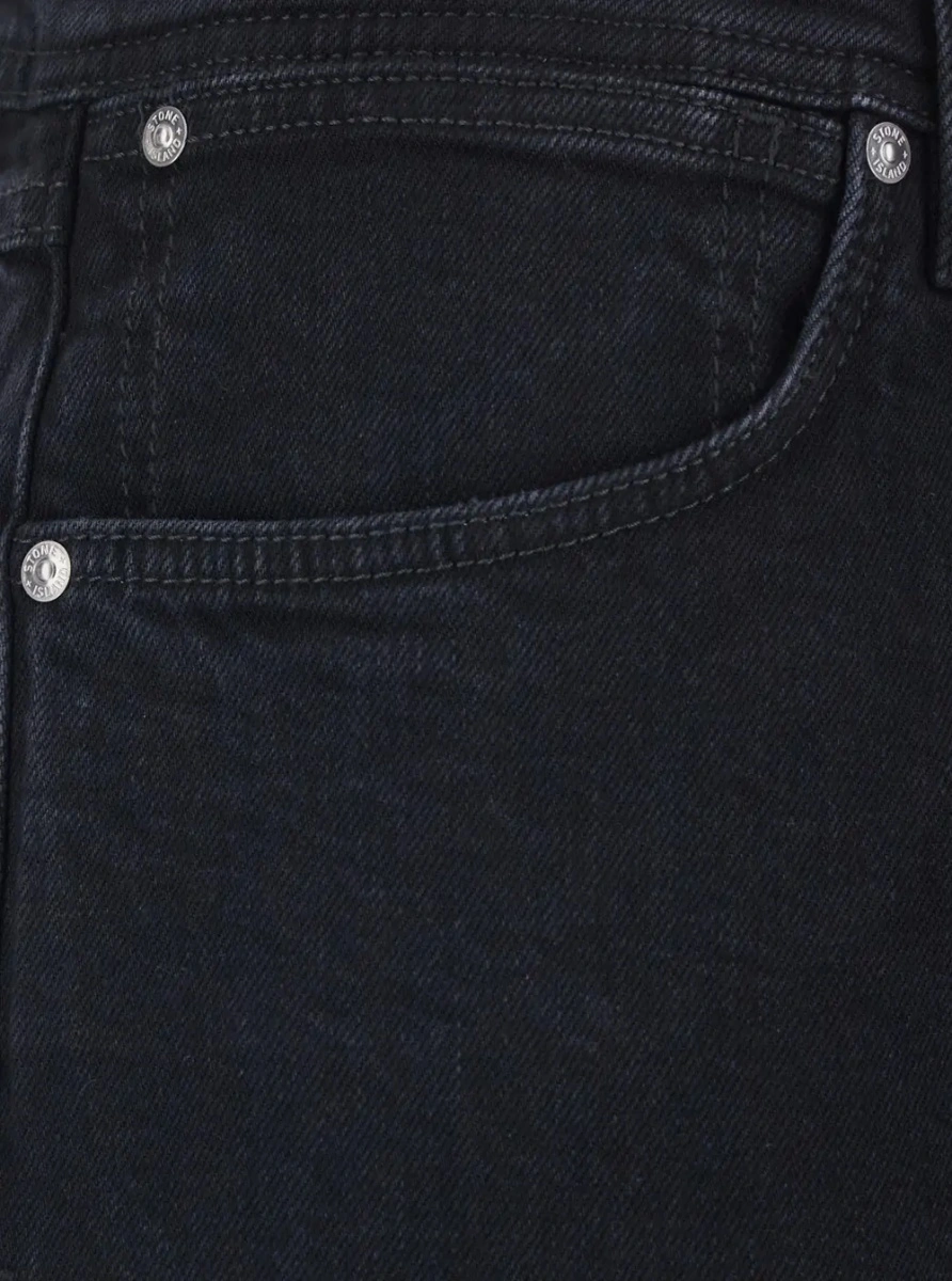 Blugi Stone Island negri din denim - Img 3