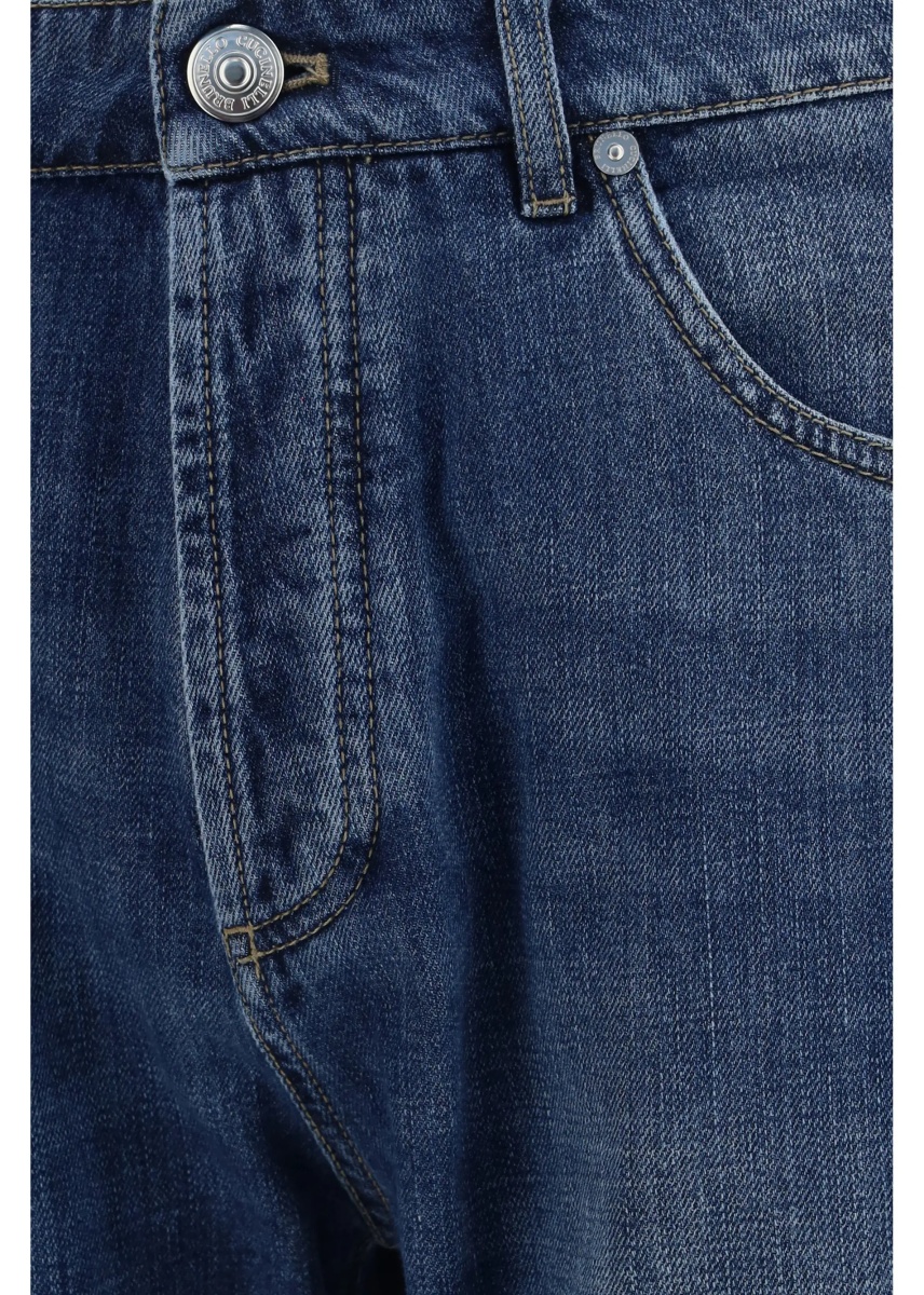 Blugi Straight five-pocket Jeans in cotton - Img 3