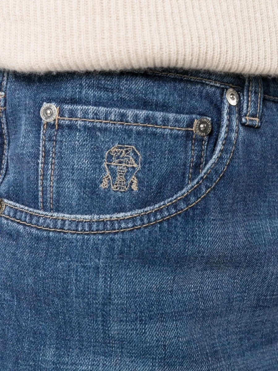 Blugi Straight five-pocket Jeans in cotton - Img 7