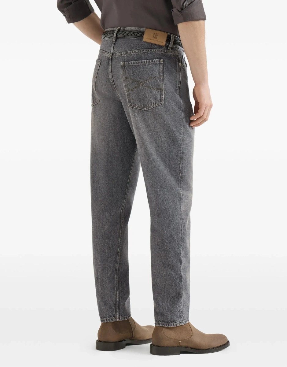 Blugi Straight-leg turn-up Jeans - Img 5