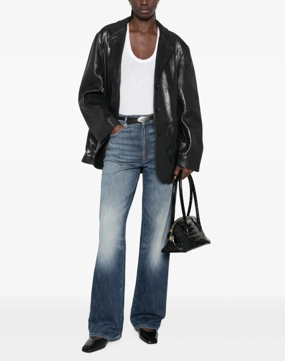 Blugi Straight-leg Vintage wash Jeans - Img 4